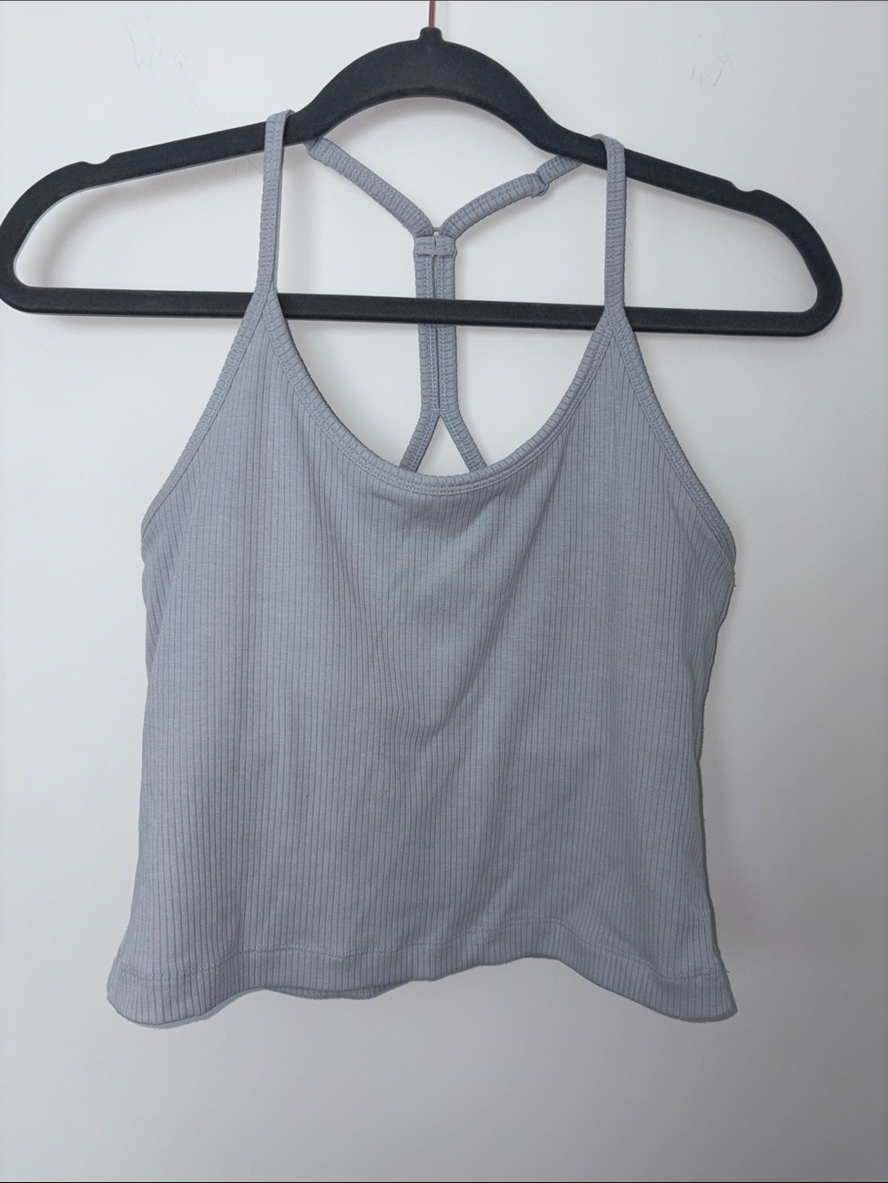 Calia Ribbed Racerback Tank with Shelf Bra